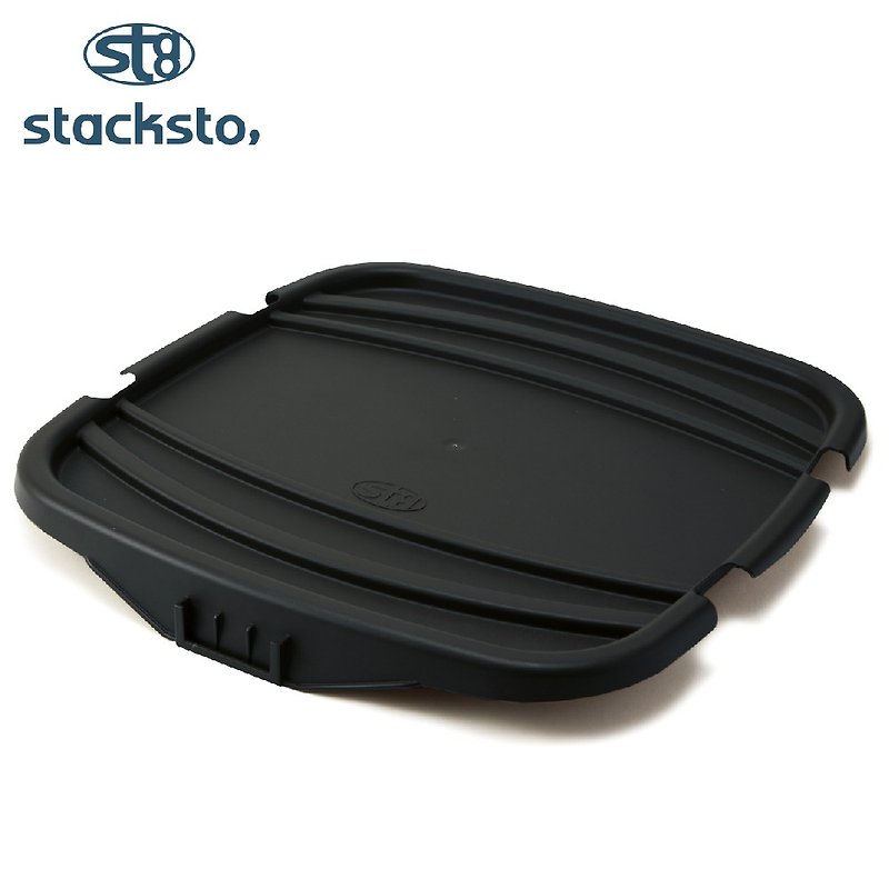 Stacksto flower basket cover - black - กล่องเก็บของ - วัสดุกันนำ้ สีดำ