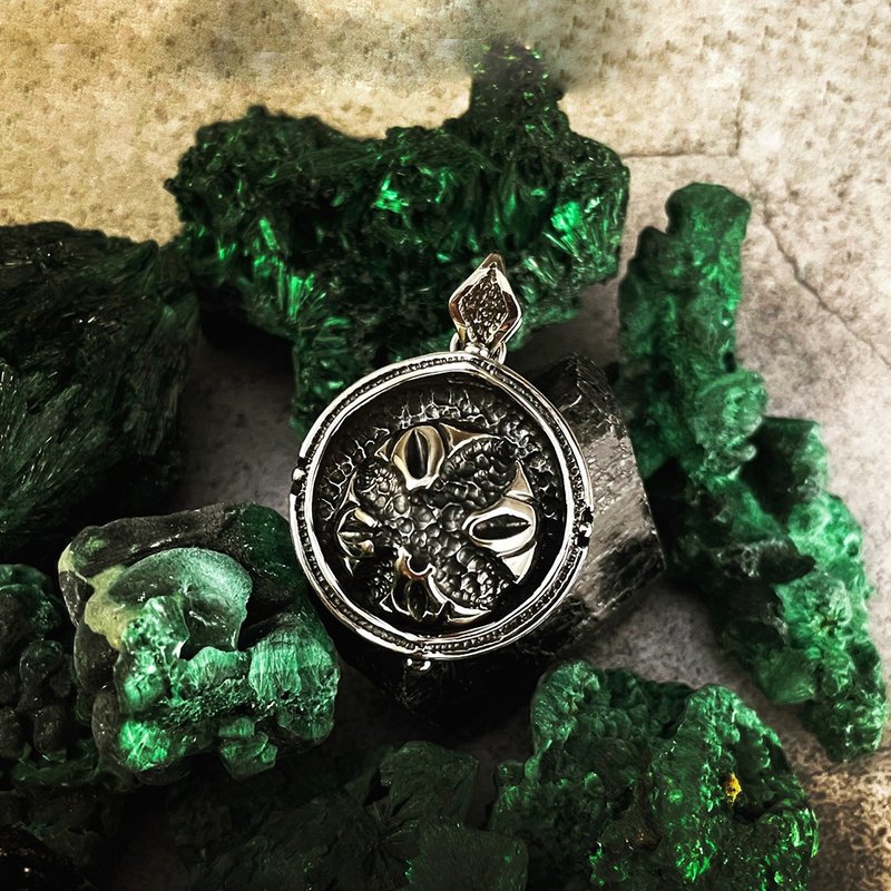 Lotus Series [Planet] 925 Sterling Silver Pendant/Blessing Gift - Necklaces - Sterling Silver Silver