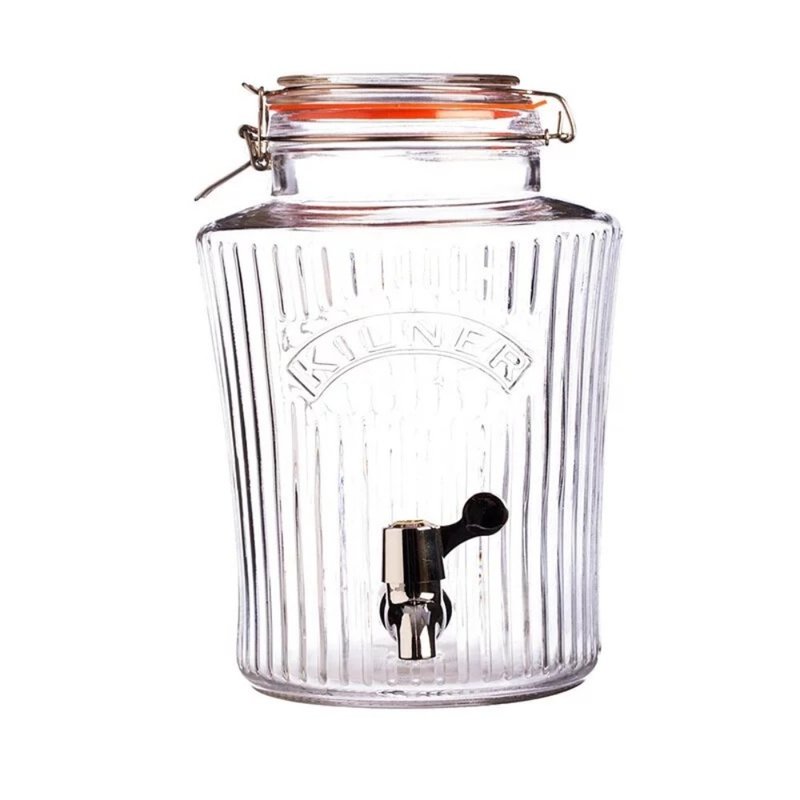 WildJar 復古玻璃飲料桶 8000ml (KILNER通用) - 其他 - 玻璃 透明