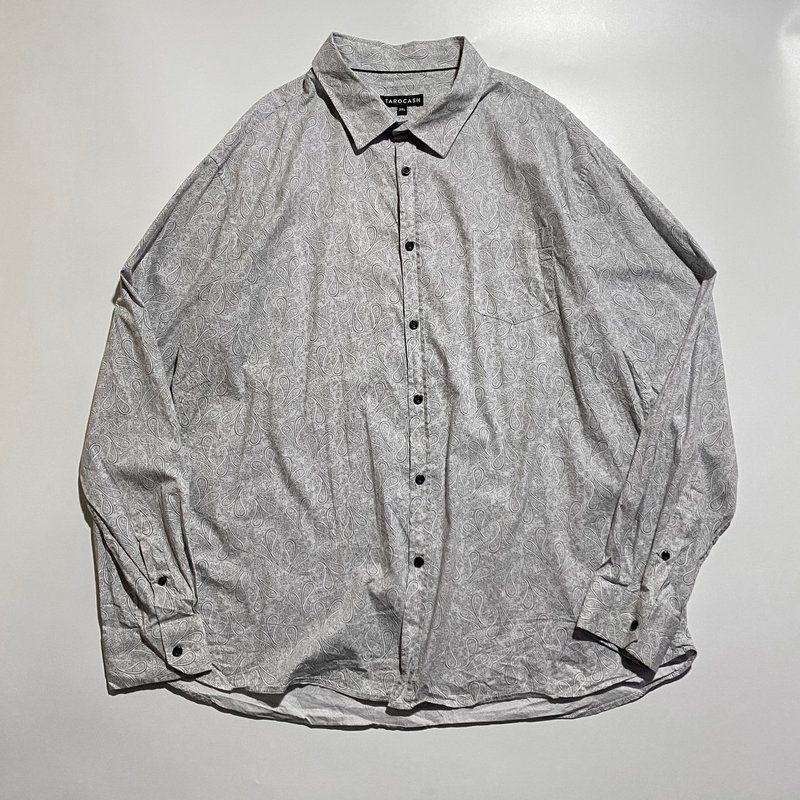 --Light Masters Vintage--White Amoeba Shirt - Men's Coats & Jackets - Other Materials White