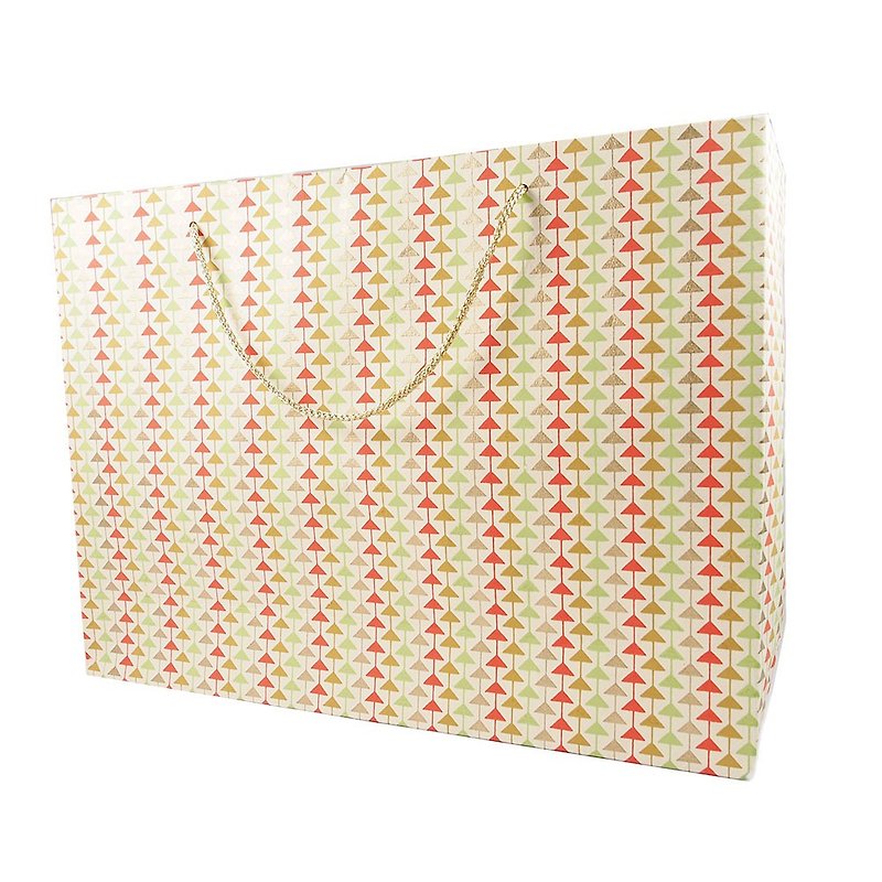 紙 包裝材料 多色 - 三角紋飾-L【Shizen-手工紙禮物袋】
