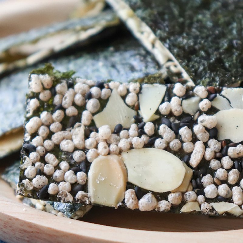 【春好芯】玄米海苔脆片 - 蛋捲/餡餅/零食 - 新鮮食材 綠色