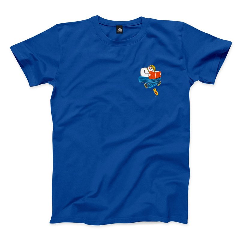 Reading Time-Boys-Royal Blue-Unisex T-shirt - Men's T-Shirts & Tops - Cotton & Hemp Blue