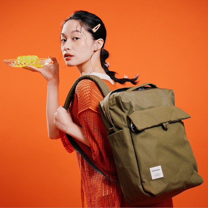 CARTER ECO All Day Backpack, Large Backpack for 13-15 inch Laptop Capulet Oliver - Backpacks - Eco-Friendly Materials Green