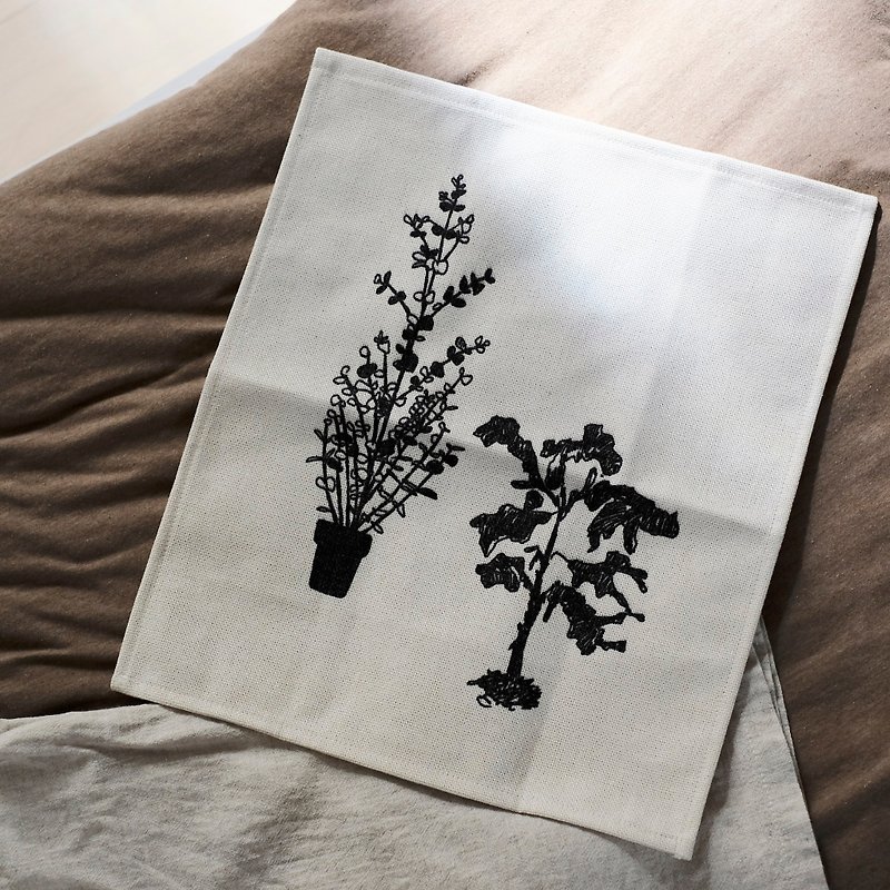 plant3 cloth poster - 海報/掛畫 - 棉．麻 白色