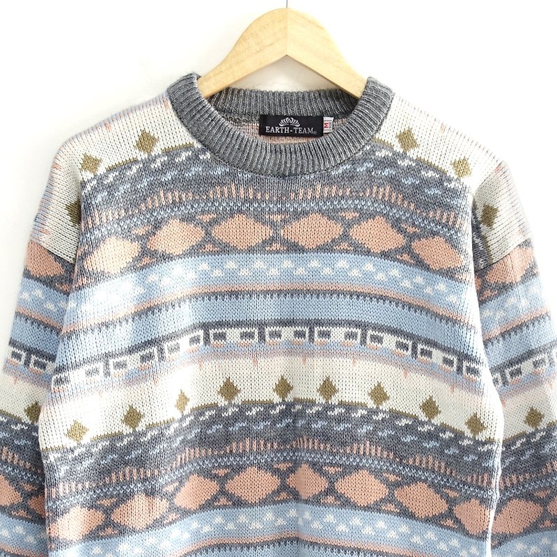 │Slowly│Change - vintage sweater │vintage. Retro. Literature - Men's Sweaters - Other Materials Multicolor