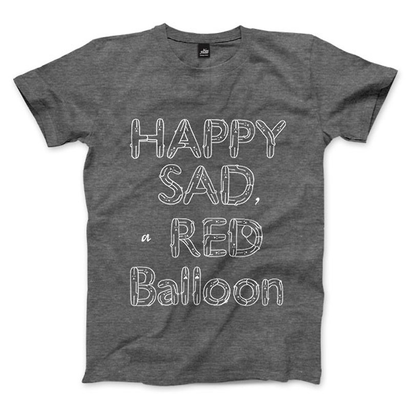 HAPPY SAD a RED Balloon - heather gray - Unisex T-Shirt - Men's T-Shirts & Tops - Cotton & Hemp 