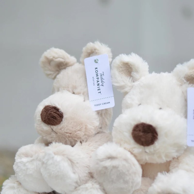 (已絕版)北歐瑞典Teddykompaniet Cream白狗狗(小) - 公仔/玩偶 - 聚酯纖維 