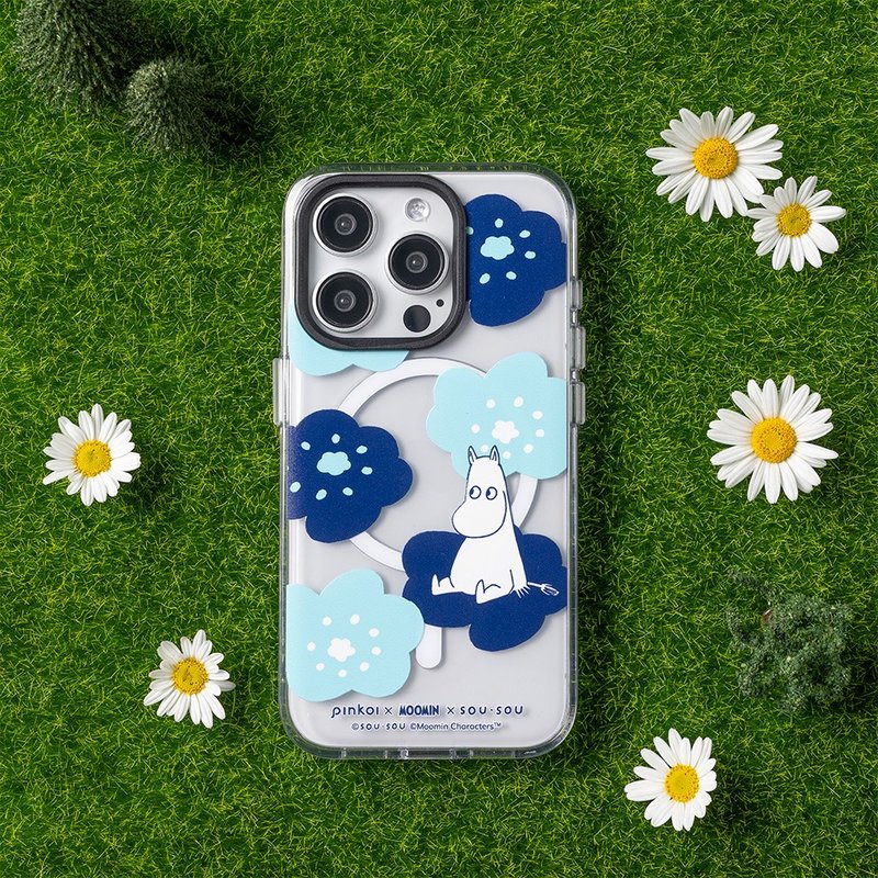 Clear (MagSafe compatible) transparent anti-fall phone case∣Moomin-Smile for iPhone: - เคส/ซองมือถือ - พลาสติก สีใส