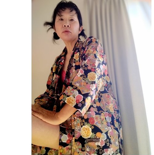 tenuigatari 手縫い ロング 羽織 日本製 牡丹の花 レトロ レディース ユニセックス メンズ 和裝 和服