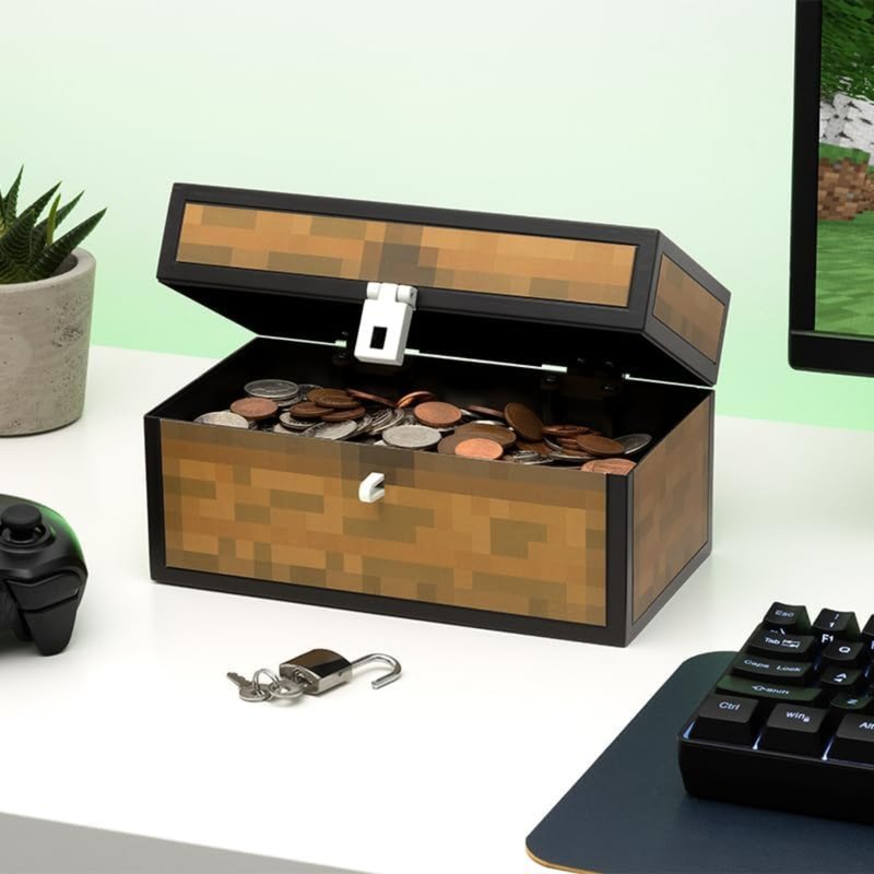 【Pre-Order】Minecraft Chest Money Box - Coin Banks - Plastic 