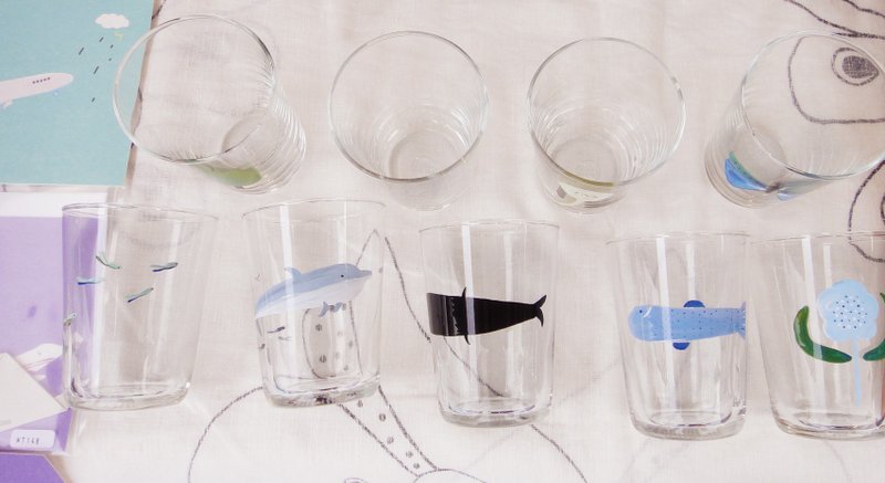 Fish cold water cup - Cups - Glass 