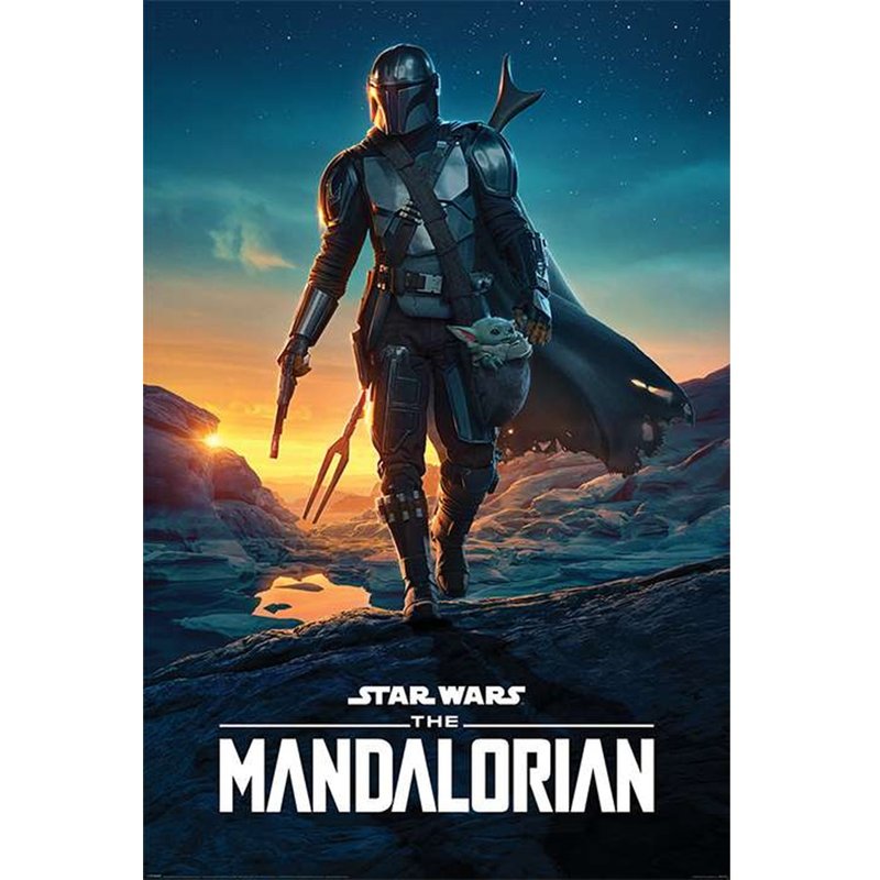 【星際大戰】曼達洛人 Star Wars: The Mandalorian (黃昏)-海報 - 壁貼/牆壁裝飾 - 其他材質 多色