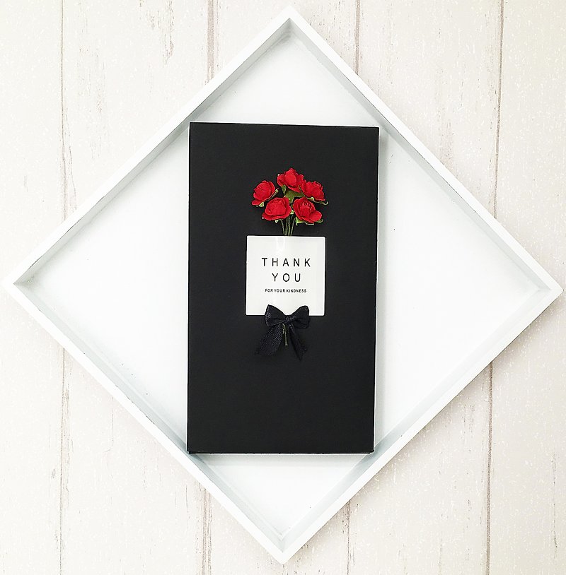 Rose blossoming - red / phone shell / box / gift packaging / hand flowers - Gift Wrapping & Boxes - Paper Red