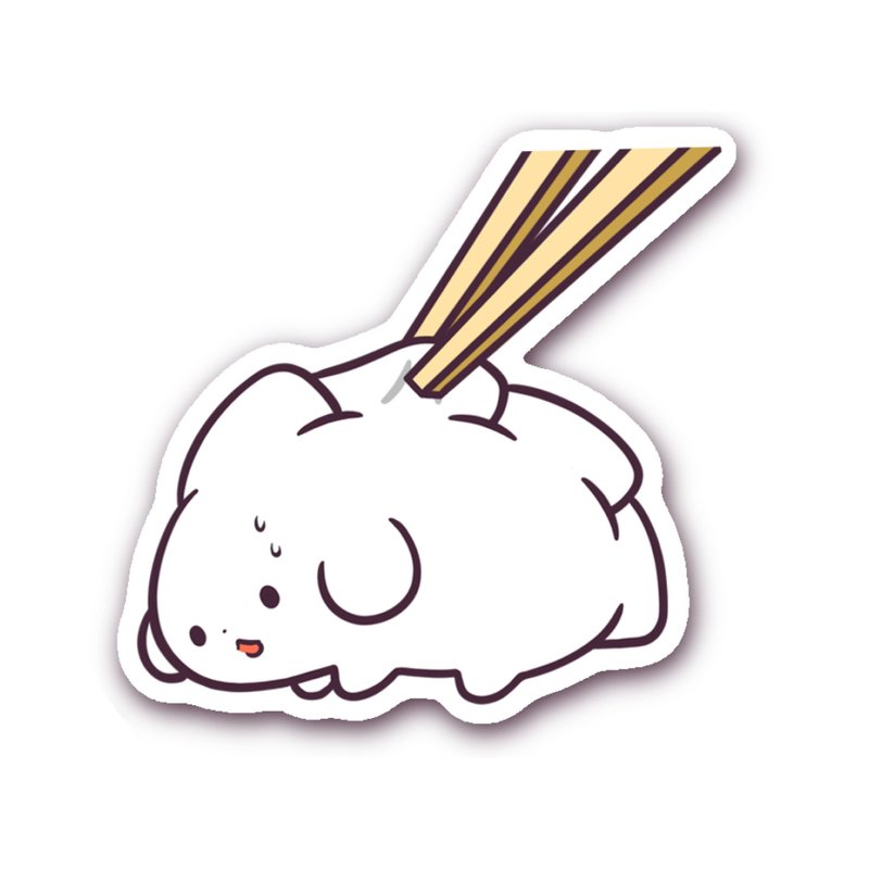 sticker【Pinched Gyoza】 - สติกเกอร์ - วัสดุอื่นๆ 