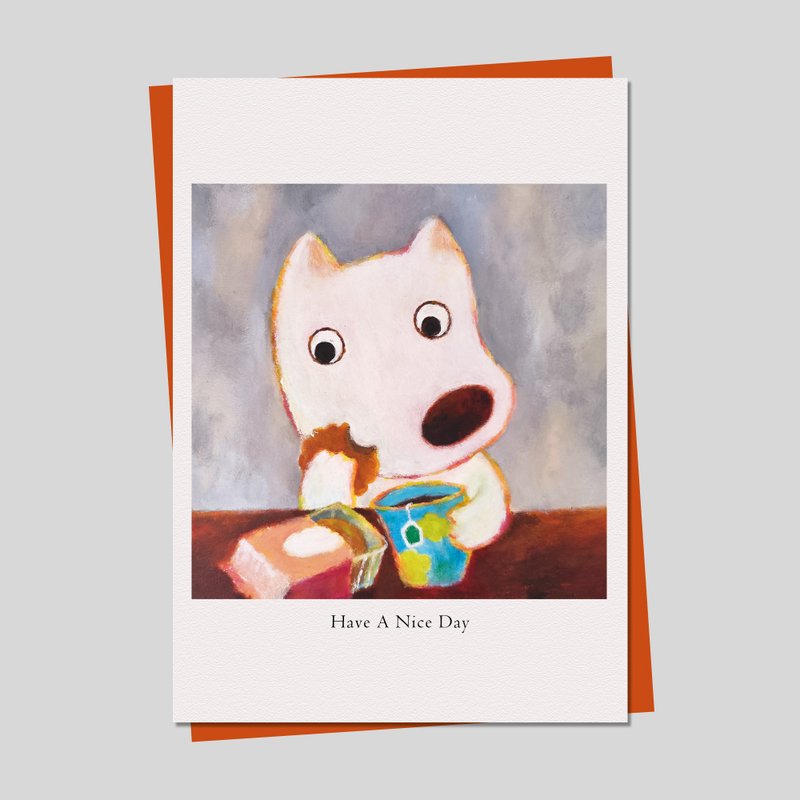 Puppy Lover Card, Dog Card with envelope, prints of drawings - Cards & Postcards - Paper Blue