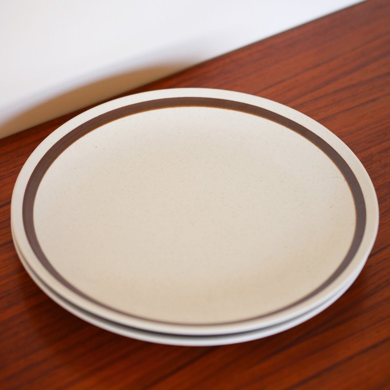 Japanese Showa brown matte flat plate - Plates & Trays - Pottery 