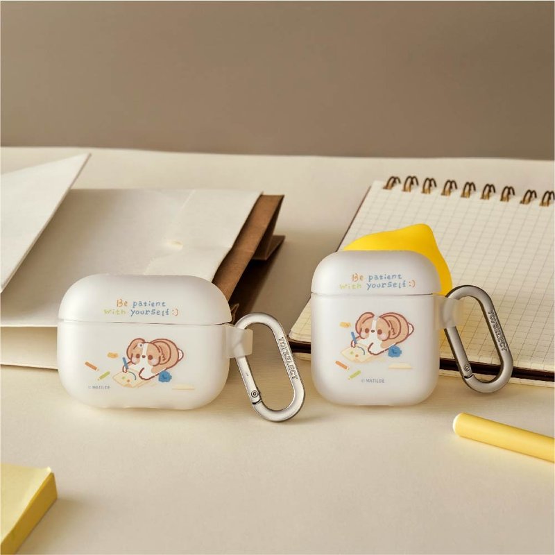 柯基犬卡卡放慢腳步強悍防摔AirPods保護套 - AirPods/耳機保護套 - 塑膠 多色