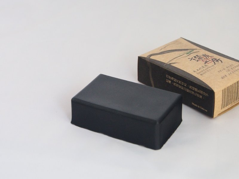 【讚炭工坊】天然竹炭皂1入 - 浴室用品/收納 - 竹 黑色