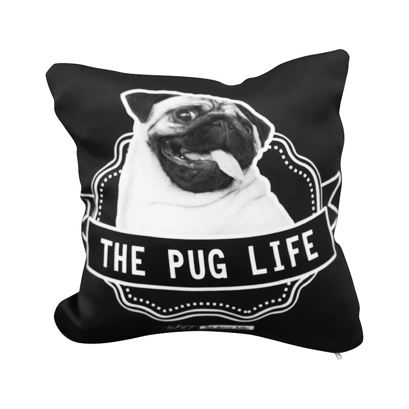 :toPET Pug series (2) - Cushions 30 X 30 cm - Pillows & Cushions - Other Materials Black