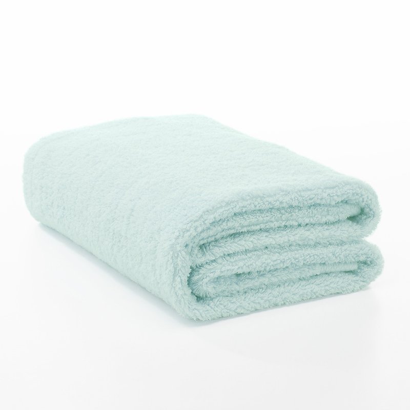 [Japan Taoxue] Japanese Imabari Extra Long Cotton Bath Towel - Aqua Blue - Towels - Cotton & Hemp Blue