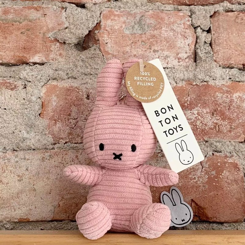 Bon Ton Toys | Miffy Keychain Corduroy Pink - 10cm - ที่ห้อยกุญแจ - วัสดุอื่นๆ สึชมพู