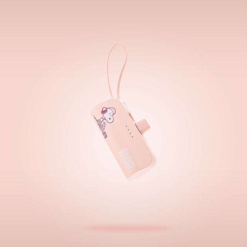 SNOOPY icute portable power bank - pink - ที่ชาร์จ - วัสดุอื่นๆ สึชมพู