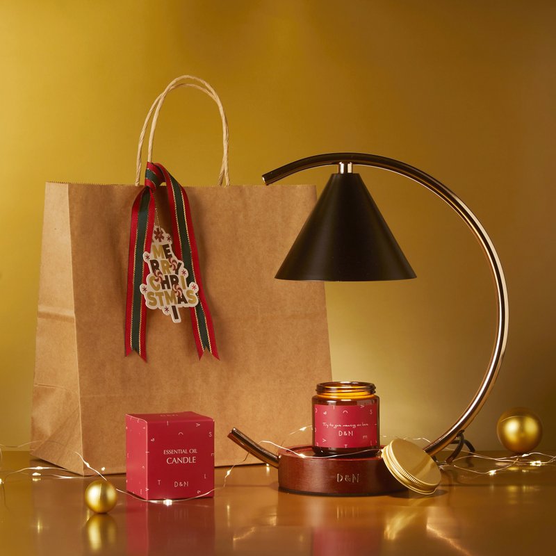 [Free Christmas Gift Bag | Various Scents] D&M Scented Candle Melted Wax Lamp Set Moonlight Black - เทียน/เชิงเทียน - วัสดุอื่นๆ 