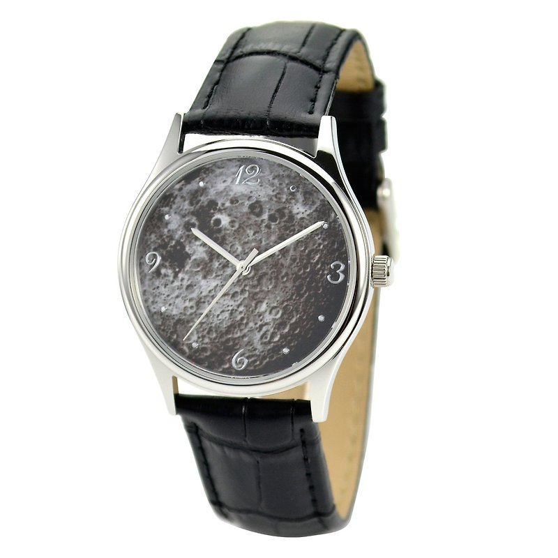 月球手錶 (Far Side) - 中性 - 全球免運 - 女錶 - 其他金屬 黑色