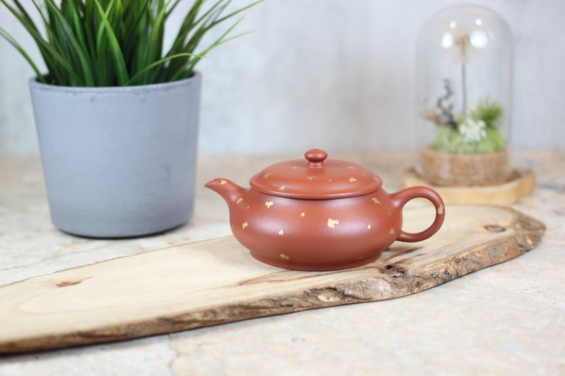 【送禮好物】明爐 朱泥 宜興紫砂 吳倩助工製 160ml - 茶壺/茶杯/茶具 - 陶 