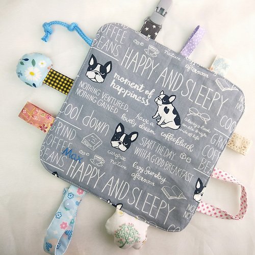 QQ rabbit 手工嬰幼兒精品 彌月禮盒 免費繡名字。臭臭臉法鬥。圓角響紙安撫巾
