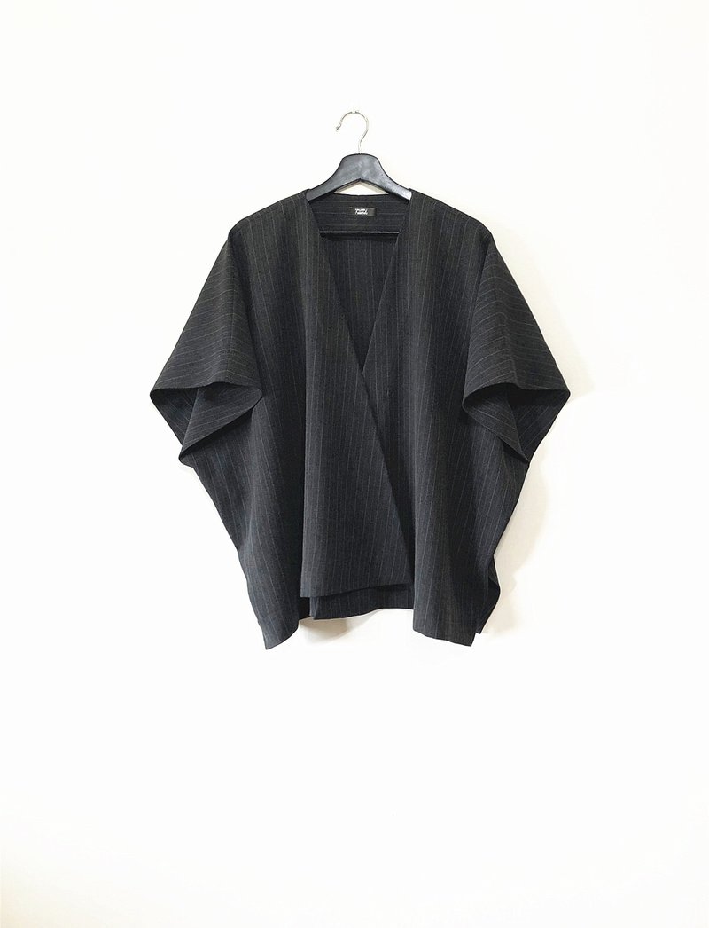 Dark gray lined blouse - Women's Tops - Polyester Gray