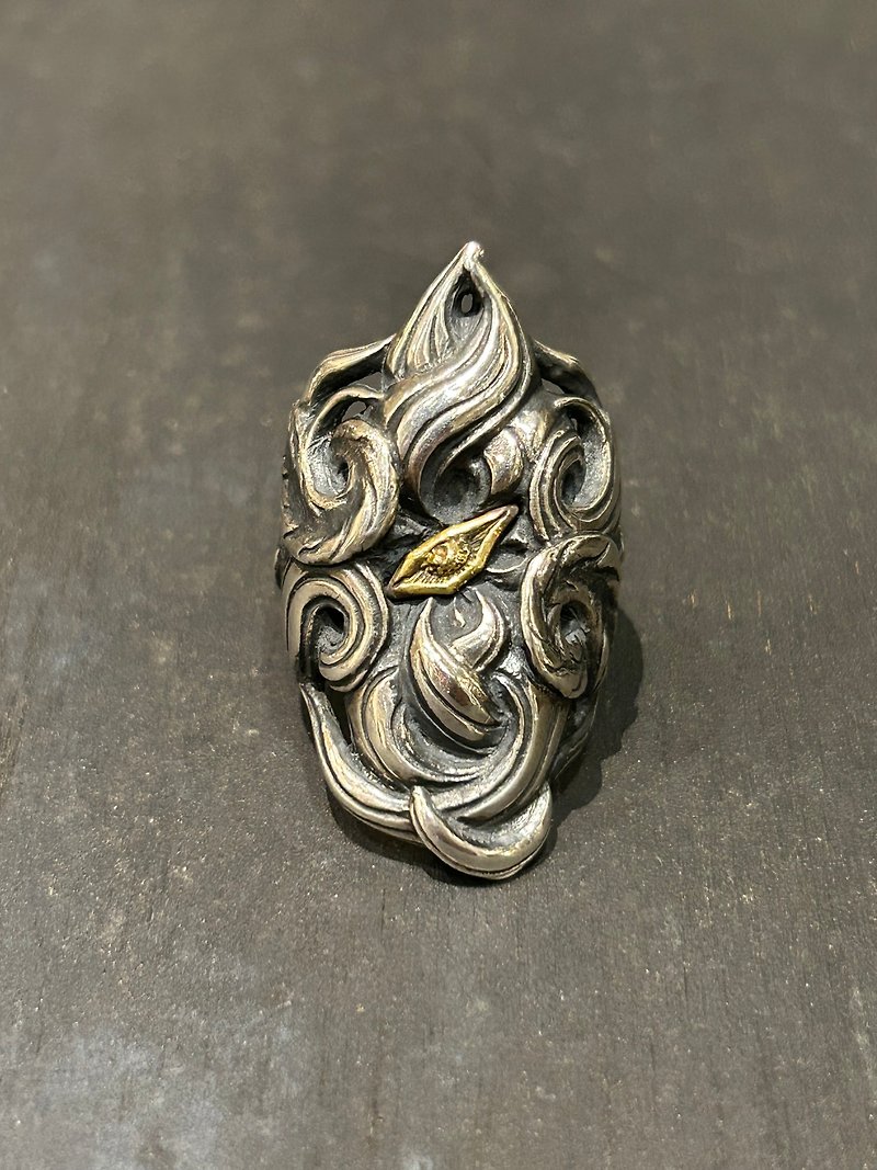 Nine-tailed Su sterling silver ring - General Rings - Sterling Silver Silver