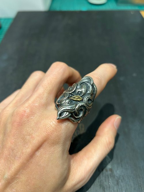 WEB限定】 カレッジリング 16号 スクール スターリングシルバー