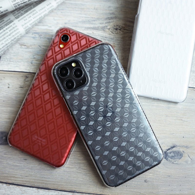Compatible with all models Smartphone case [Clear case pattern] Clear Japanese pattern LO04U - Phone Cases - Plastic Transparent