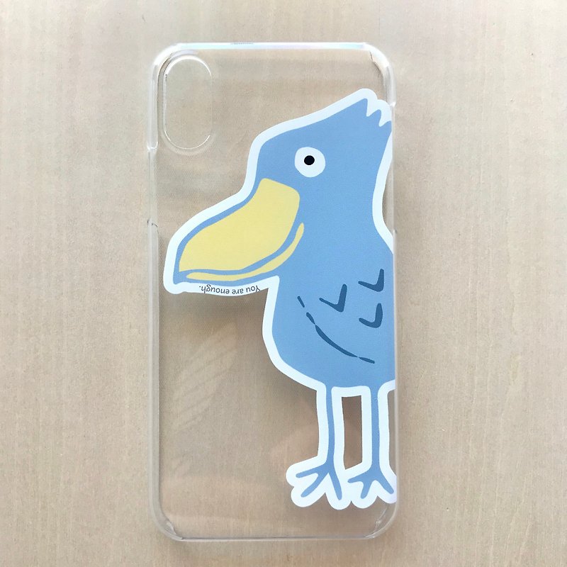 [Made to order] iPhone case Shoebill - เคส/ซองมือถือ - พลาสติก สีน้ำเงิน