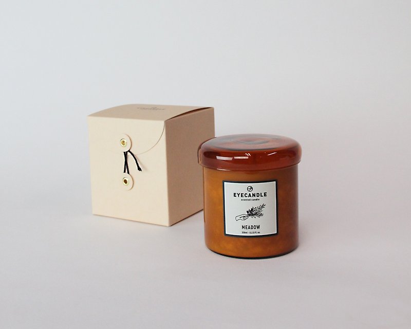 MEADOW Amber Jar Candle - 330ml - Candles & Candle Holders - Wax 