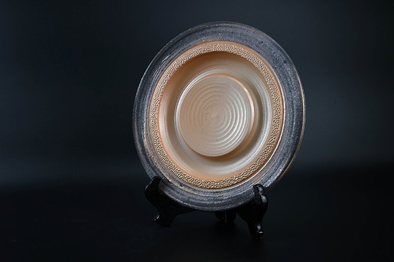 純磁製薪焼乾式茶盆・一体型日本茶盆・鍋つかみ [Zhenlin Ceramics] - 急須・ティーカップ - 磁器 