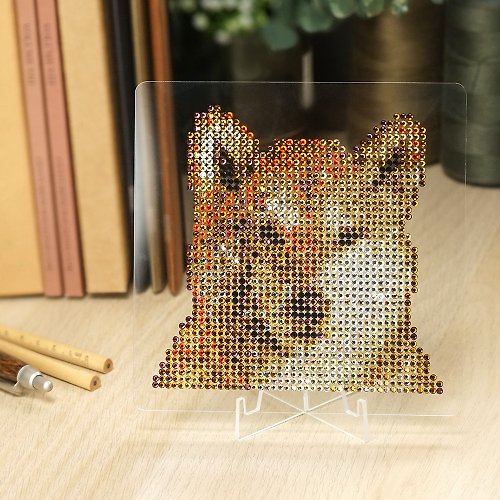 Lian Crystal Rhinestone Rhinestone Craft柴犬水鑽裝飾DIY材料包
