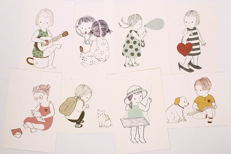 Paper Cards & Postcards Multicolor - Daughters Set of 8 Postcards