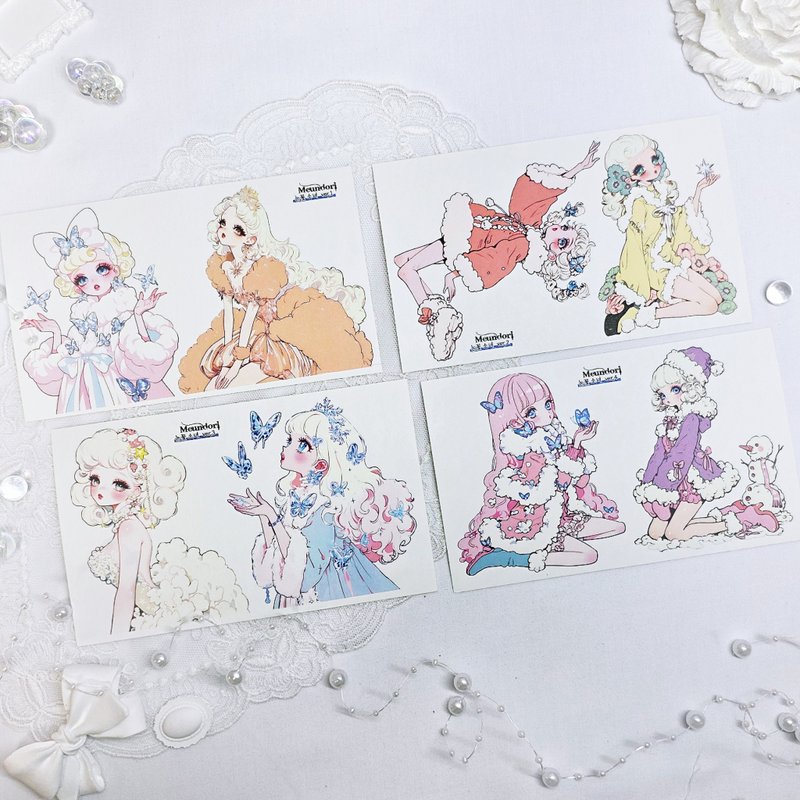 Snowflake girl paper sticker - Stickers - Paper 