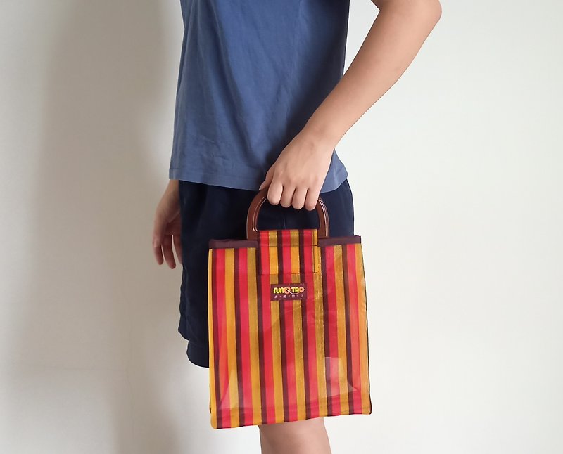 Exclusive color_Limited pre-order order_Youliang bag series_Plastic handle bag_German color - กระเป๋าถือ - พลาสติก สีกากี