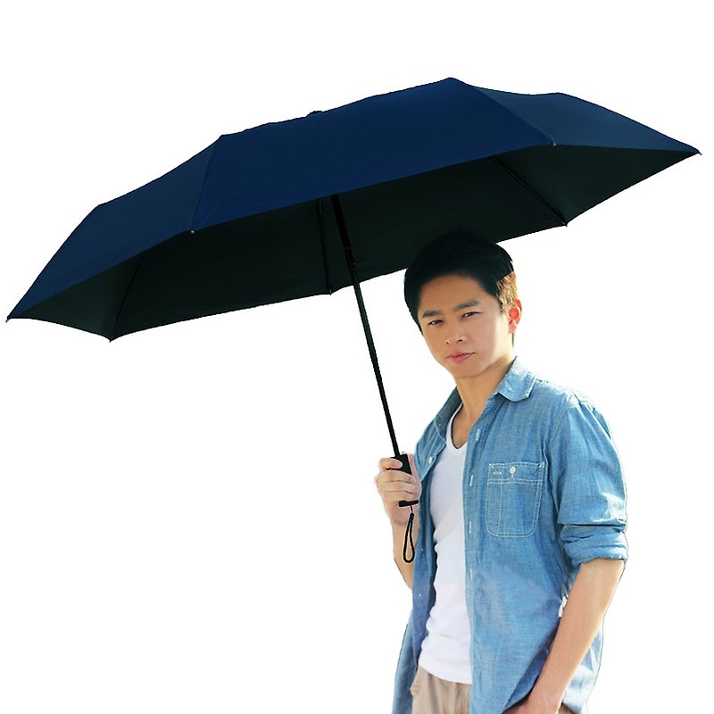 TDNミジアズームインとクールダウン、傘の自動開閉、傘の表面の増加、日焼け止め、日当たりの良い傘 - 傘・雨具 - 防水素材 ブルー