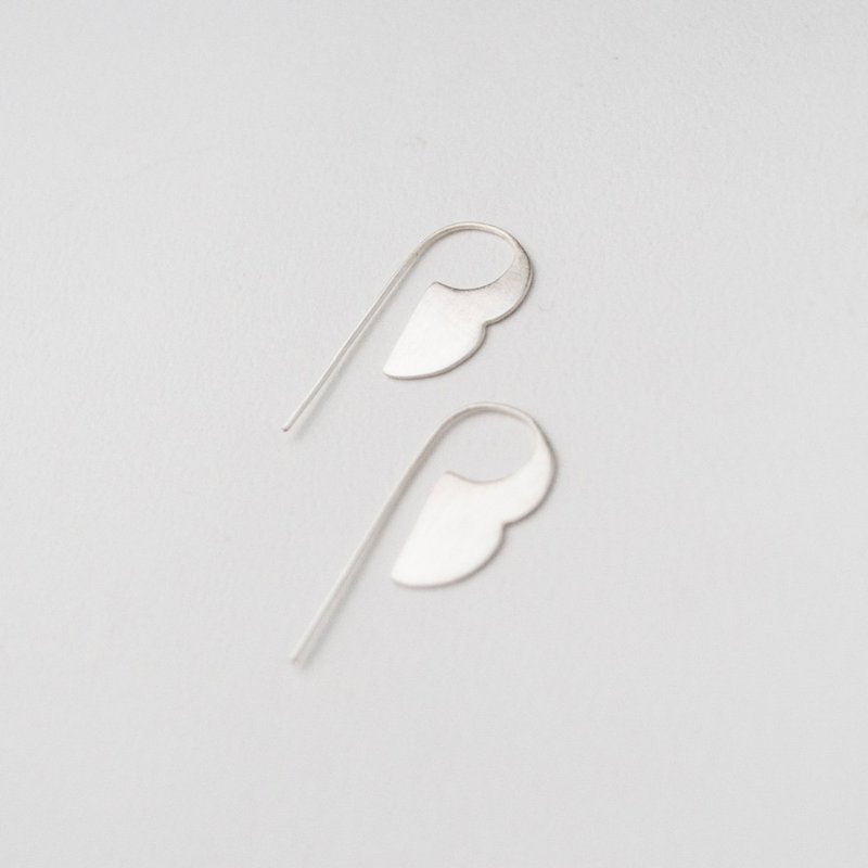 Small cloud ear hook - Earrings & Clip-ons - Sterling Silver Silver