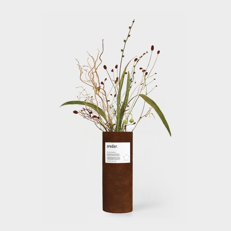 Flowervase Suede - 盆栽/植栽 - 其他材質 咖啡色