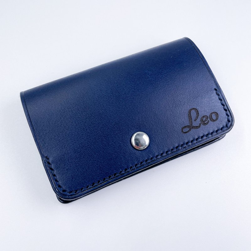 Genuine leather business card holder丨customized name丨holds 30 business cards丨business丨Christmas gift丨Christmas gift - Card Holders & Cases - Genuine Leather 