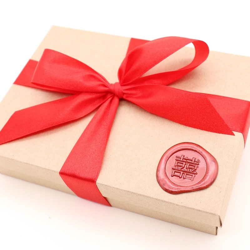 HAPPYMT客製化婚禮喜帖專用火漆封蠟超值組 (需等10-14工作天) - 喜帖 - 其他金屬 金色