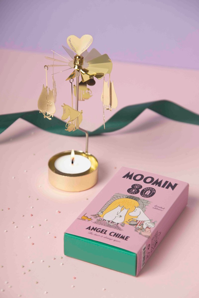 moomin 嚕嚕米/姆明旋轉燭座系列(附蠟燭)/10款 - 香氛蠟燭/燭台 - 銅/黃銅 