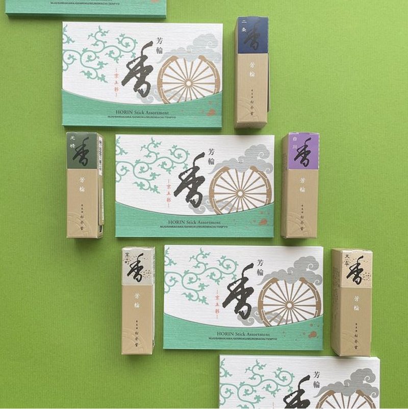 Beijing Wucai Kyogosai Five Incense Set Gift Box [Songrongtang Horin Fanglun Series] - น้ำหอม - สารสกัดไม้ก๊อก 