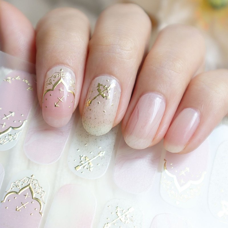 [Lunacaca gel nail stickers] C01054 Sagittarius can be easily removed | Does not damage real nails - ยาทาเล็บ - พลาสติก 